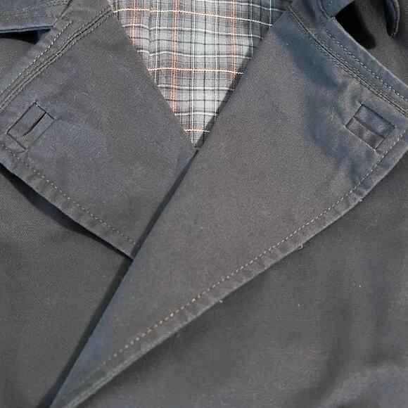 The Territory Ahead Double Breasted Flannel Lined Brown Gray Jacket Canvas Large - Picture 3 of 7